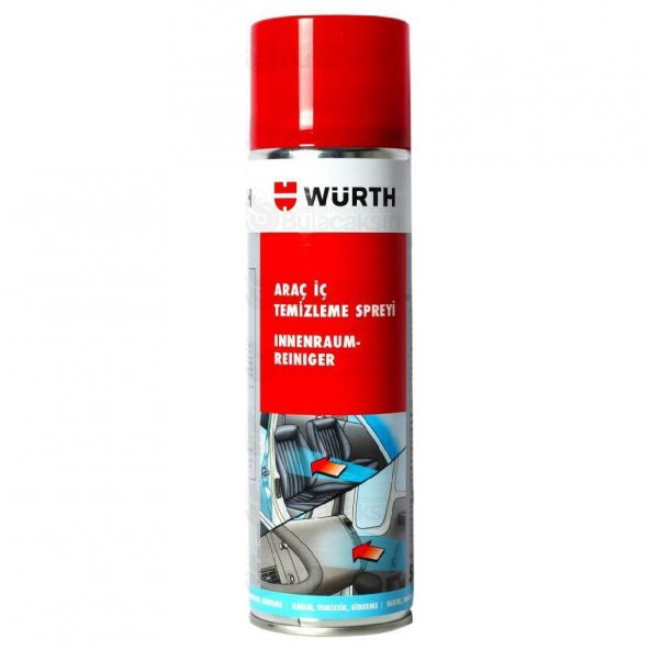 Würth Deri Besleyici Bakım Kremi +Araç içi Temizleme Spreyi 500ml - 3