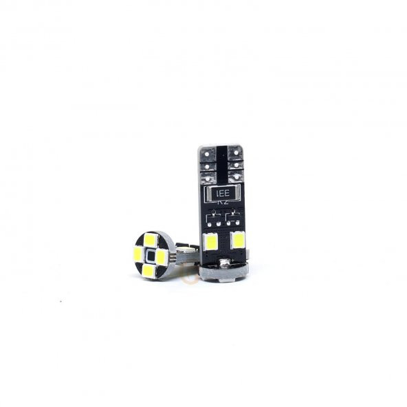 Niken 12V T10 Büyük Dipsiz Ampul 8 Ledli 2’li SET - Beyaz Işık - 2