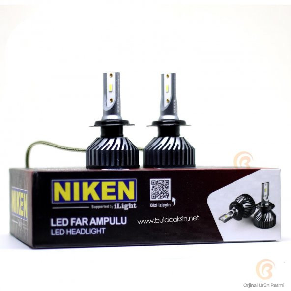 Niken Pro Serisi Flip Led Xenon Zenon HIR2 9012 6500K - Slim Fan - 2