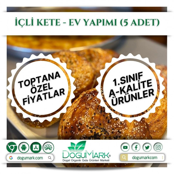 DoğuMark - İçli Kete - Ev Yapımı (5 Adet)
