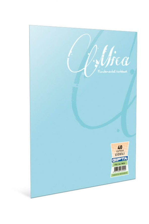 Gıpta Pp Kapak A5 40 Yaprak Kareli Defter