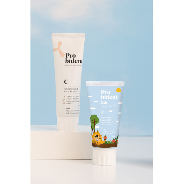 Probident Aktif Probiyotikli Zerdeçal Özüt Ilaveli Doğal Şeftali Aromalı Kids Tanışma Paketi