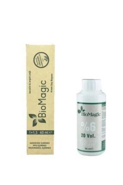 Keratin ve Arganlı Amonyaksız Doğal Saç Boyası 66-33 Koyu Kumral Dore 60 ml Boya ve Oksidan