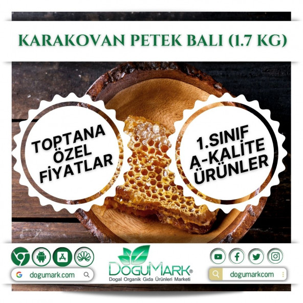 DoğuMark - Karakovan Petek Balı (1.7 Kg)