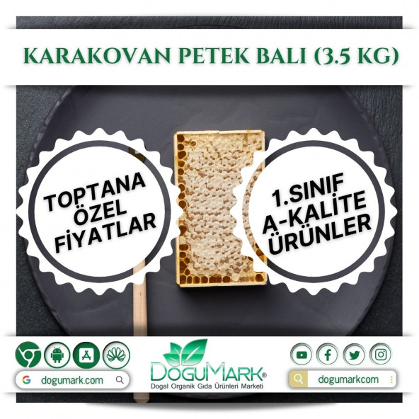 DoğuMark - Karakovan Petek Balı (3.5 Kg)