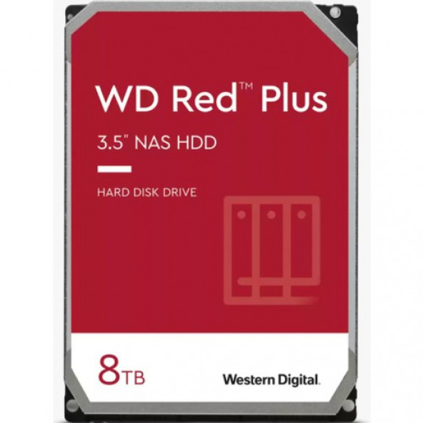 Western Digital 3.5" 8 TB Red Plus WD80EFZZ SATA 3.0 5640 RPM Harddisk