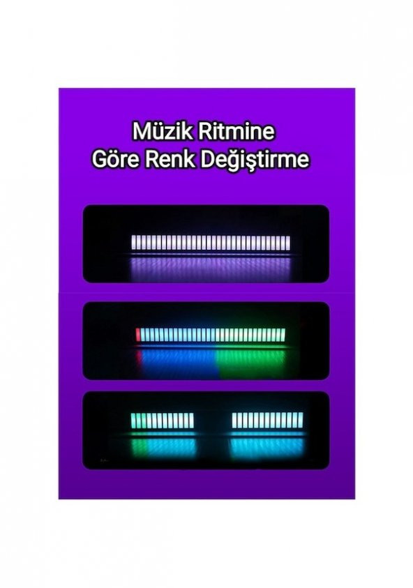 Concord RGB-L1 Rgb Ekolayzer Led Çubuk – Müziğe Duyarlı Ve Ritim Animasyonlu - 8