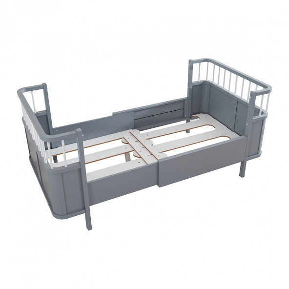 Setay MDF Beşik, Siesta Büyüyen Beşik 90x130 - Siesta Karyola 90x190 - Gri - 3