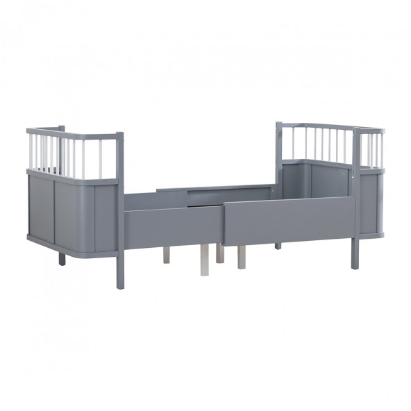 Setay MDF Beşik, Siesta Büyüyen Beşik 90x130 - Siesta Karyola 90x190 - Gri - 6