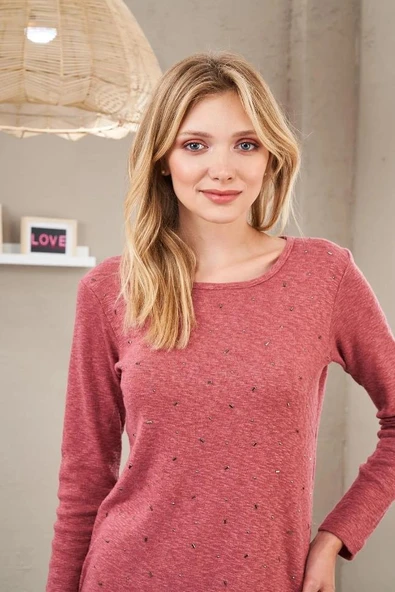 Pjs 23553 Kadın Yumoş Pijama Takım - 4