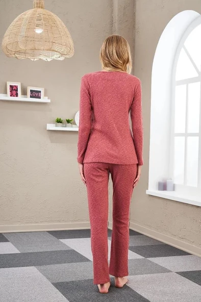 Pjs 23553 Kadın Yumoş Pijama Takım - 5