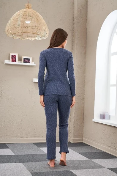 Pjs 23553 Kadın Yumoş Pijama Takım - 11