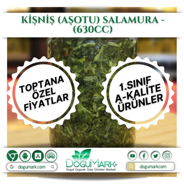 DoğuMark - Kişniş (Aşotu) Salamura - (630cc)
