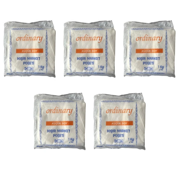Ordinary Beyaz Market Poşeti Torbası - Hışır Atlet Poşet - Küçük Boy - 24 x 40 Cm. - 5 Kg. ürün görseli 1