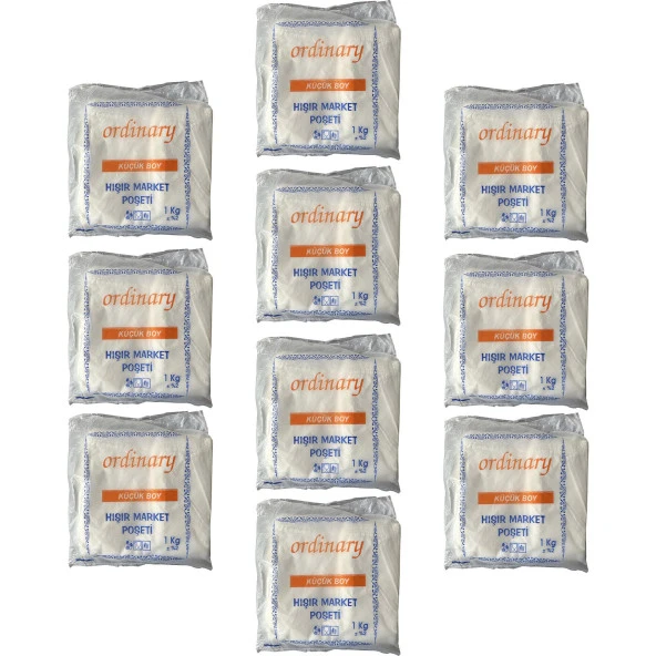 Ordinary Beyaz Market Poşeti Torbası - Hışır Atlet Poşet - Küçük Boy - 24 x 40 Cm. - 10 Kg. ürün görseli 1