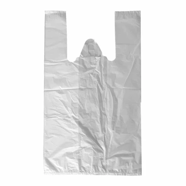 Ordinary Beyaz Market Poşeti Torbası - Hışır Atlet Poşet - Küçük Boy - 24 x 40 Cm. - 10 Kg. - Resim 3