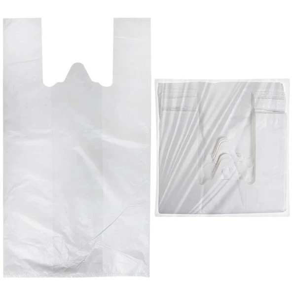 Ordinary Beyaz Market Poşeti Torbası - Hışır Atlet Poşet - Büyük Boy - 30 x 60 Cm. - 10 Kg. - Resim 4
