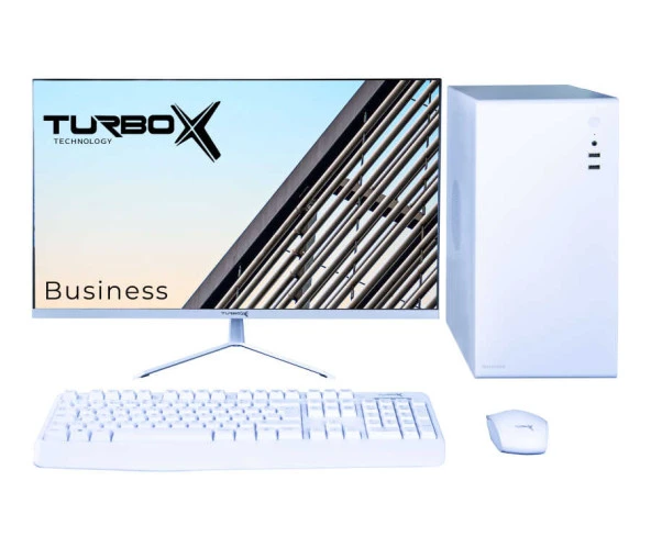 Turbox Tx4372 i5 7400 8GB DDR4 Ram 512GB SSD 23.8 inç Monitör Masaüstü Ev Ofis Bilgisayarı