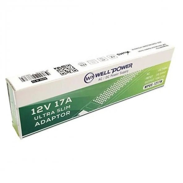 WELL POWER  WPUS-1217M 12 VOLT 17 AMPER ADAPTÖR ULTRASLİM LED TRAFOSU - 5