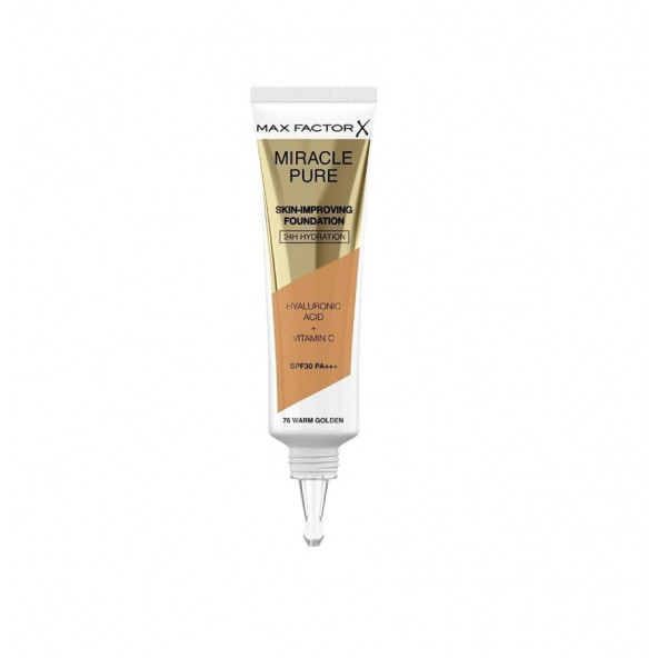 Max Factor Miracle Pure Foundation 76 Warm Golden - 2