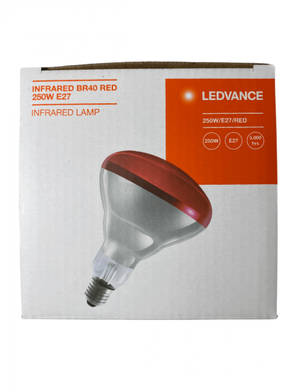 Osram Ledvance 250w Infrared Ampul Br40 E27 Isıtıcılı Lamba Kırmızı Işık (8 Adet)