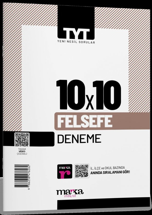 TYT Felsefe 10 x 10 Deneme Marka Yayınları