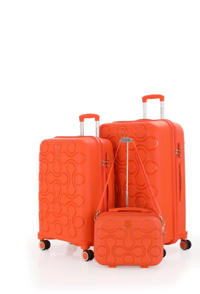 Mçs Polipropilen 3'lü Valiz Seti Büyük & Orta & Makyaj V376 - 7