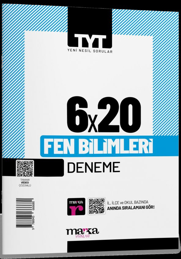 TYT Fen Bilimleri 6x20 Deneme Marka Yayınları