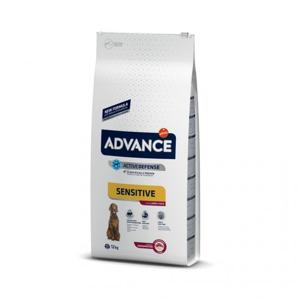 Advance Dog Sensıtıve Lamb & Rıce Kuzu Etli Köpek Maması 12 Kg