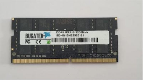 Bugatek SD-4N16H23525161 8 GB DDR4 3200 MHz Notebook Ram