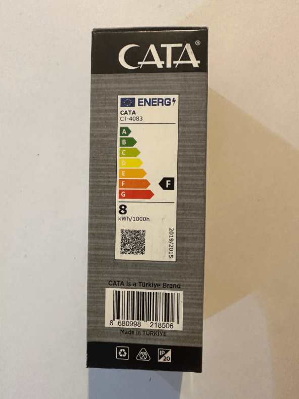 Cata CT-4083 8W 6400K Beyaz Led Buji Ampul E14 Duylu (10 Adet) - 7