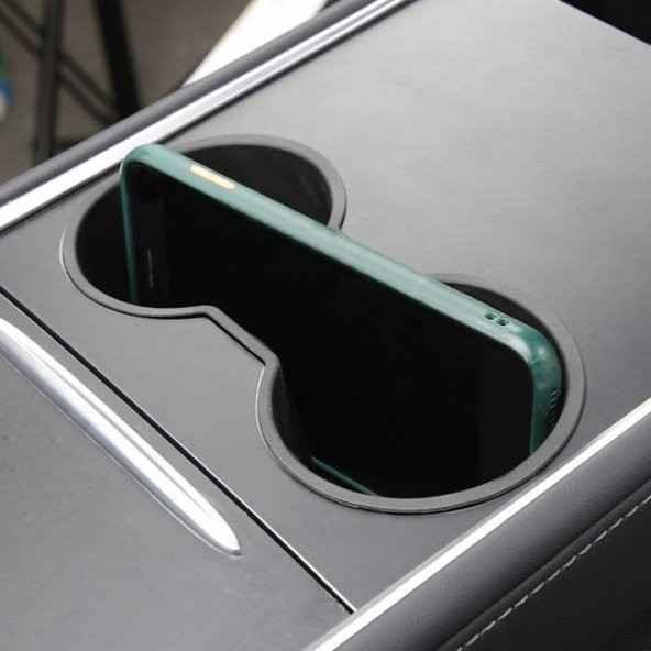 Coofbe Tesla Araçlar İçin Bardaklık Tutucu Tesla Model 3 Bardak Tutucu ve Model Bardak Tutucu - 2