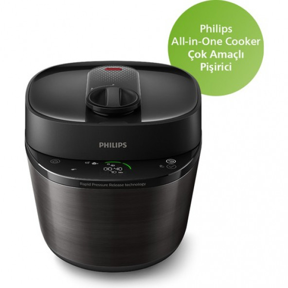 Philips All in One Cooker HD2151/62 Çok Amaçlı Basınçlı Pişirici, 5l