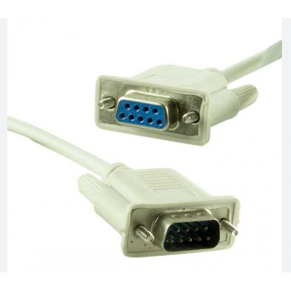 RS232 - Seri Port - 9 Pin Dişi - Erkek Kablo 1 Metre - 3