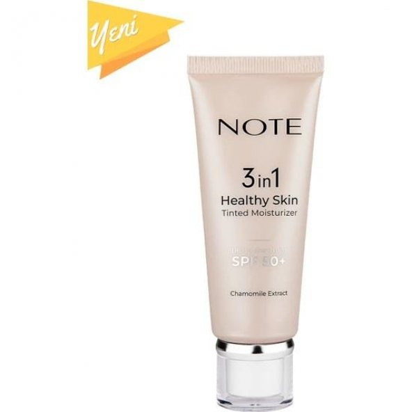 Note 3 İn 1 Healthy Skin Renk Ton Eşitleyici 50 Spf+ Aydınlatıcı Krem 30ml