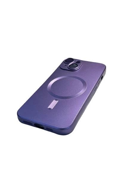 İphone 14 Plus Metalic Magsafe Silikon Kılıf - Resim 5