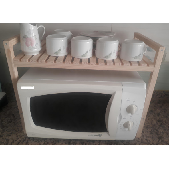 Petek Home Life tezgah üstü mikrodalga ahşap raf - 3