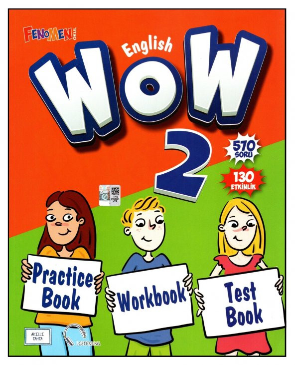 Fenomen Wow English 2. Sınıf Practice Book+Workbook+Test Book