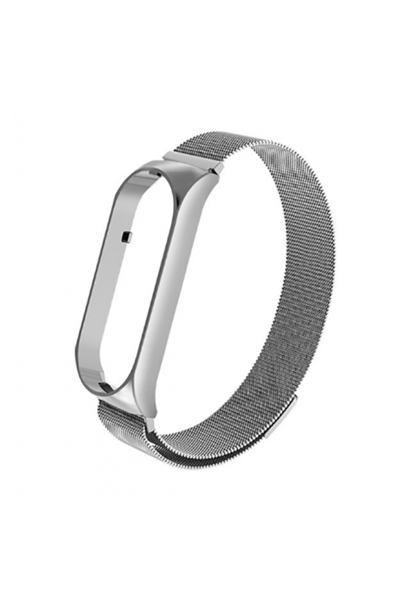 Xiaomi Mi Band 4 Kordon Akıllı Bileklik Kordonu Metal Örgü Hasır Kayış Bileklik