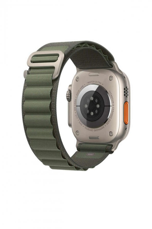 Apple Watch Uyumlu 42mm 44mm 45mm 49mm 1/2/3/4/5/6/se/7/8/ultra Kordon Alpine Loop Kordon Yeşil