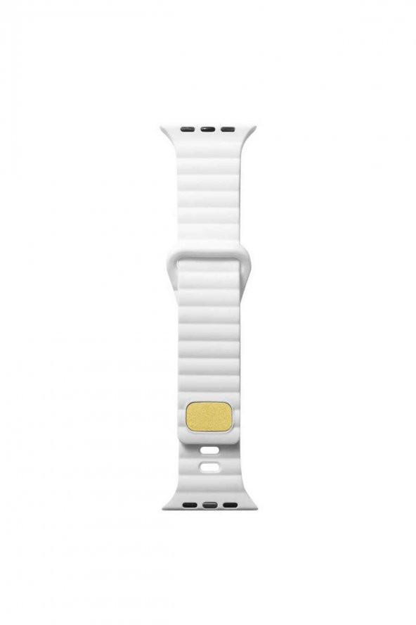 Apple Watch Uyumlu 42mm 44mm 45mm 49mm 1/2/3/4/5/6/se/7/8/ultra Kordon Baklalı Spor Silikon Beyaz