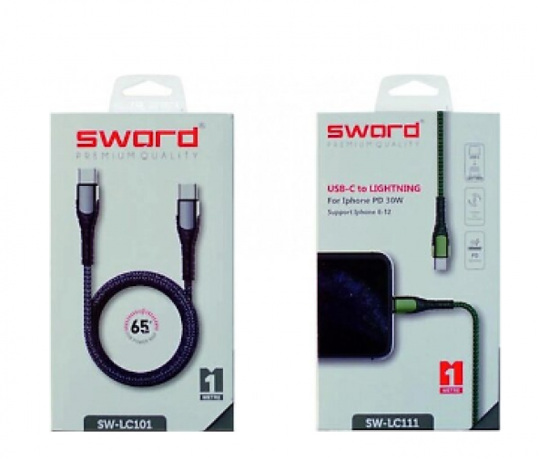 Sword Usb-C-To Lıghtnıng Yeni Nesil 1 M Kablo