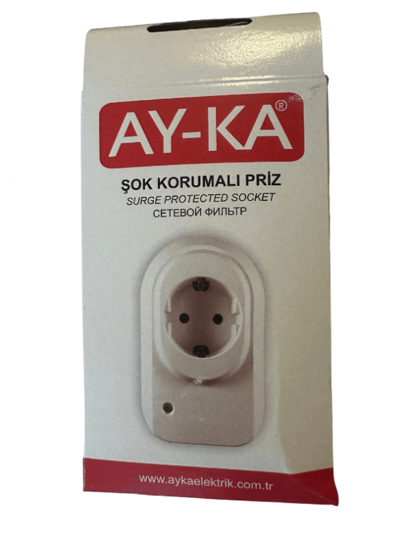 Ayka Tekli Akım Korumalı Priz (2 Adet) - 5