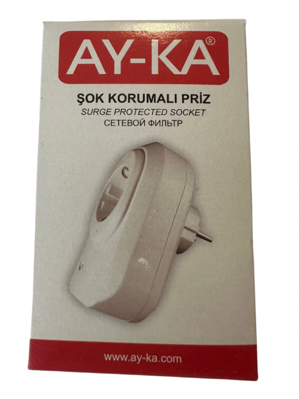 Ayka Tekli Akım Korumalı Priz (2 Adet) - 6
