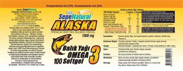 Omega 3 Balık Yağı 100 Softgel Kapsül 1000 mg Yumuşak Kapsül - 2