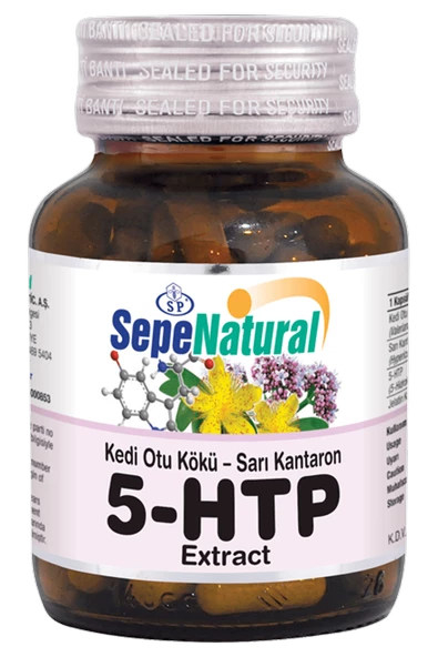 5-HTP 5-Hydroxytryptophan Extract Kapsül 60 x 350 mg Ekstresi