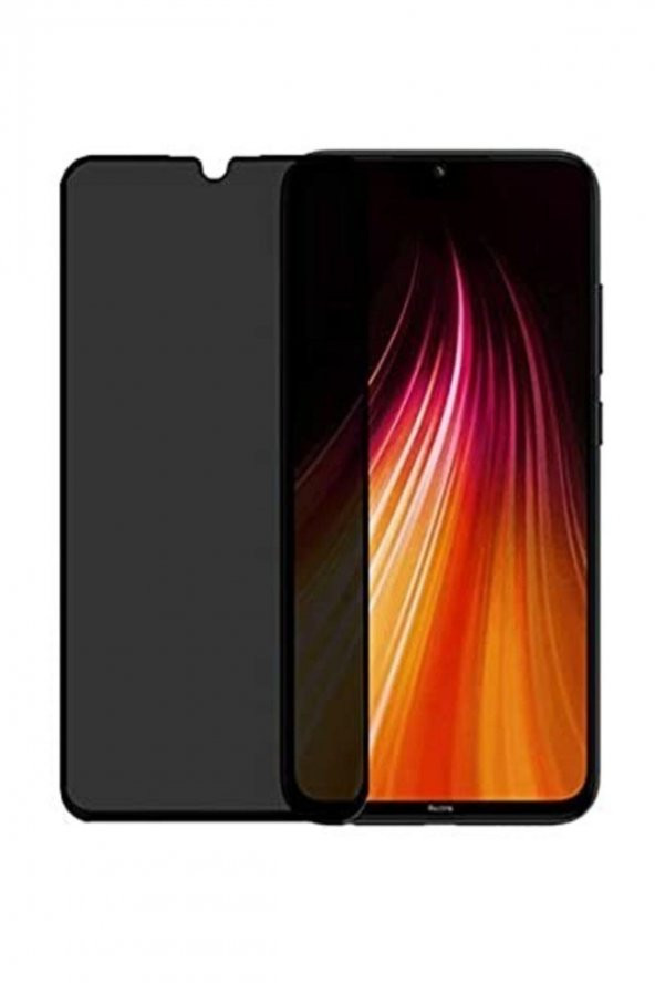 Redmi Note 8 Pravicy Ekran Koruyucu Hayalet Cam Siyah
