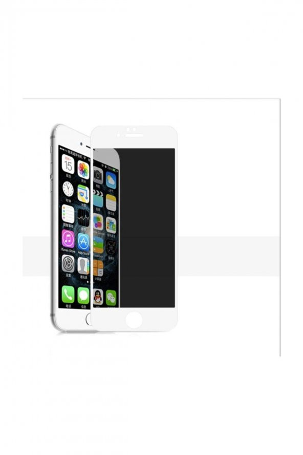 Iphone 6 / 6s Pravicy Ekran Koruyucu Hayalet Cam Beyaz