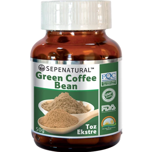 Green Coffee Bean Extract Toz Yeşil Kahve Çekirdek Ekstresi 50 gr