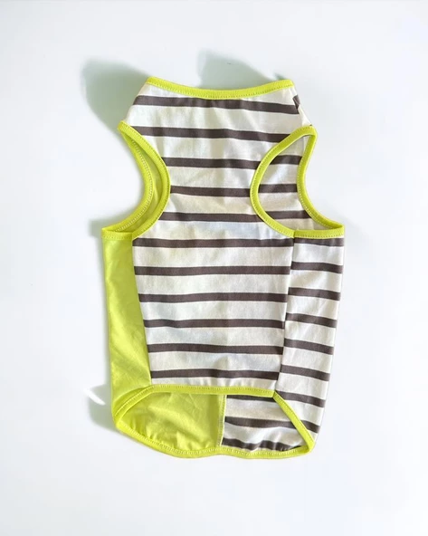 Lime Fuzz Atlet Kedi Kıyafeti Kedi Elbisesi - 6